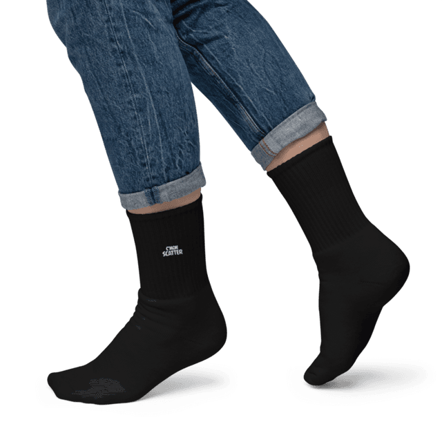 Black / S/M Cmon Scatter socks